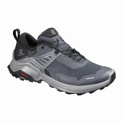 Női Salomon X RAISE GORE-TEX Túracipő SA5319264 Sötét Kék/Fekete